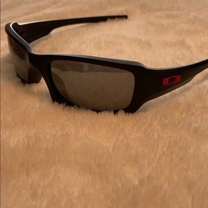 Oakley Ducati matte black polarized sunglasses